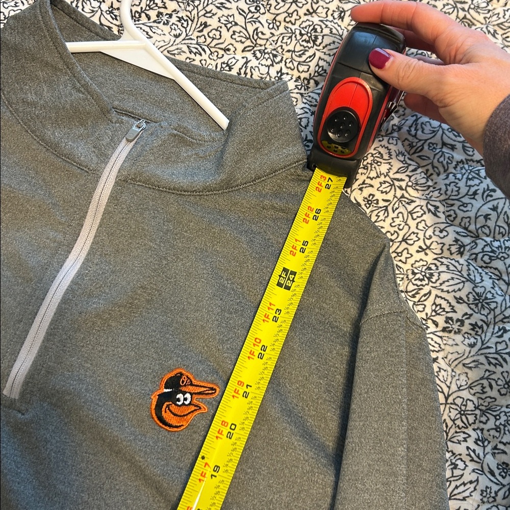 Peter Millar Baltimore Orioles Grey Quarter-Zip - Picture 7 of 7